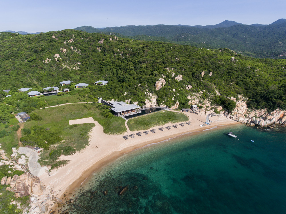 Amanoi Vietnam aerial view