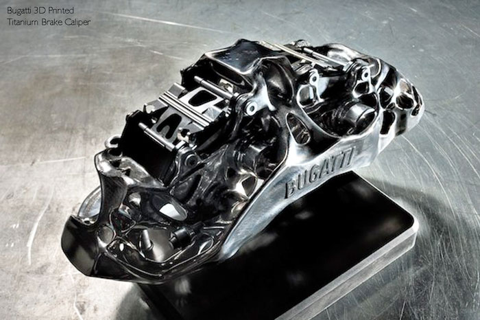 Bugatti 3D Printed Titanium Brake Caliper