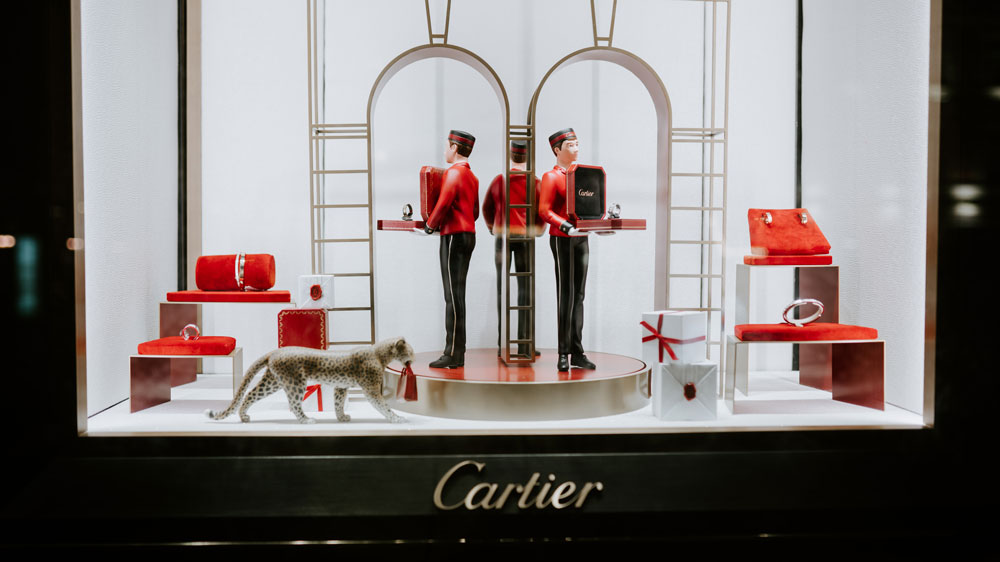 Cartier window display luxury