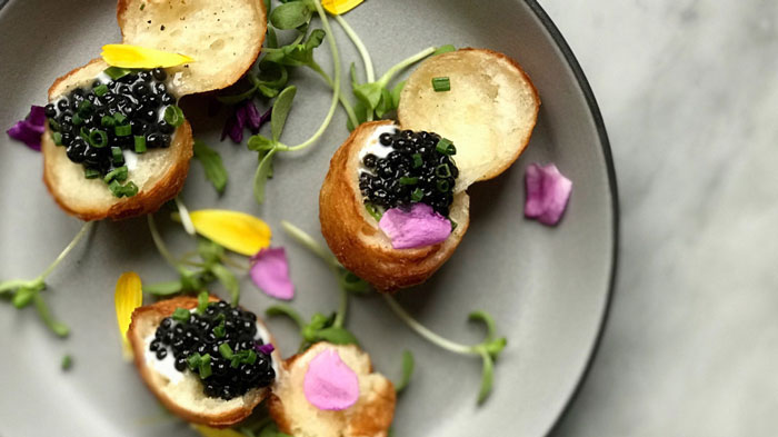 Caviar dishes