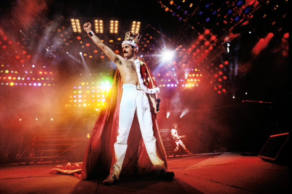 Freddie Mercury on stage