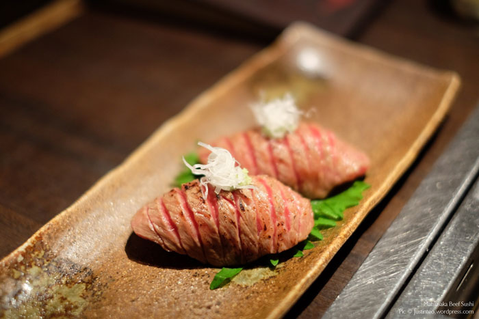 Matsusaka Beef sushi
