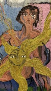 Karishma Swali & Chanakya School of Craft presented the embroidered Forest Dwellers 2023