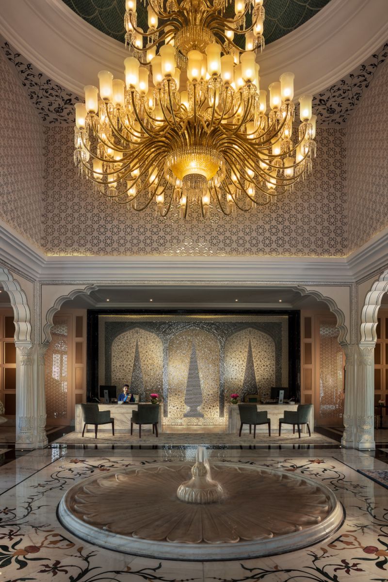 The Leela Palace Jaipur Tulsi Mahal lobby