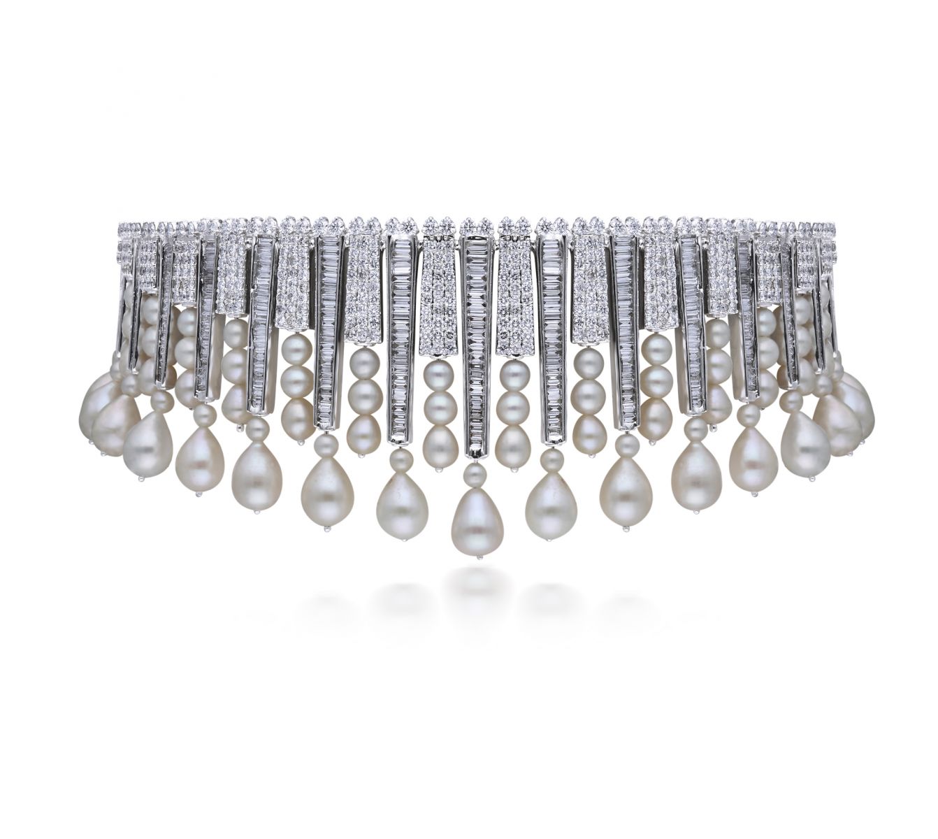 Renu Oberoi Pearl and Diamond Choker