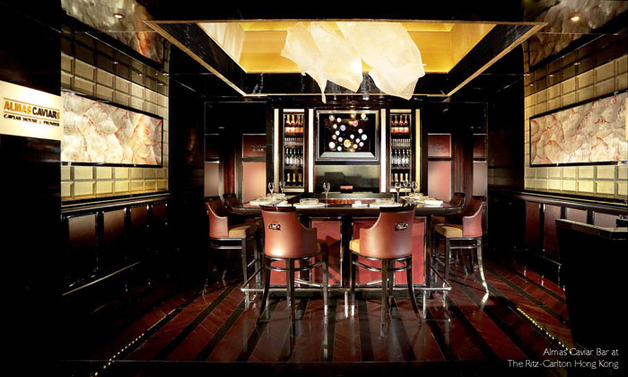 Ritz Carlton Hong Kong Almas Caviar Bar