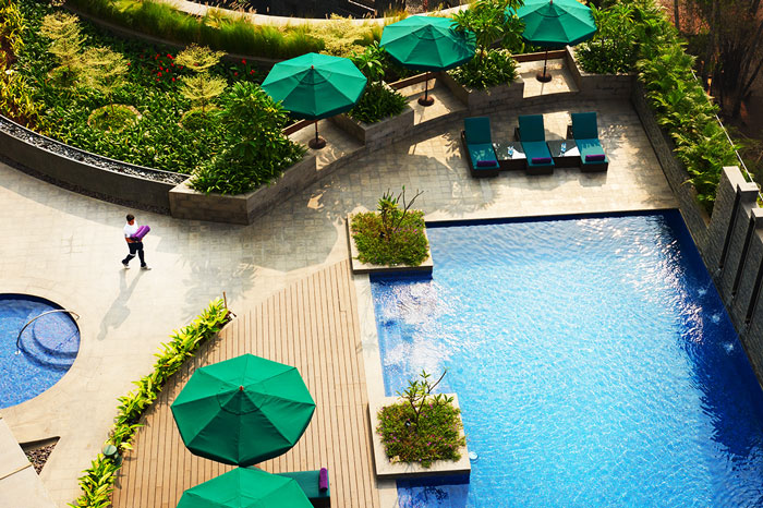 Conrad Pune Swimming Pool in Day