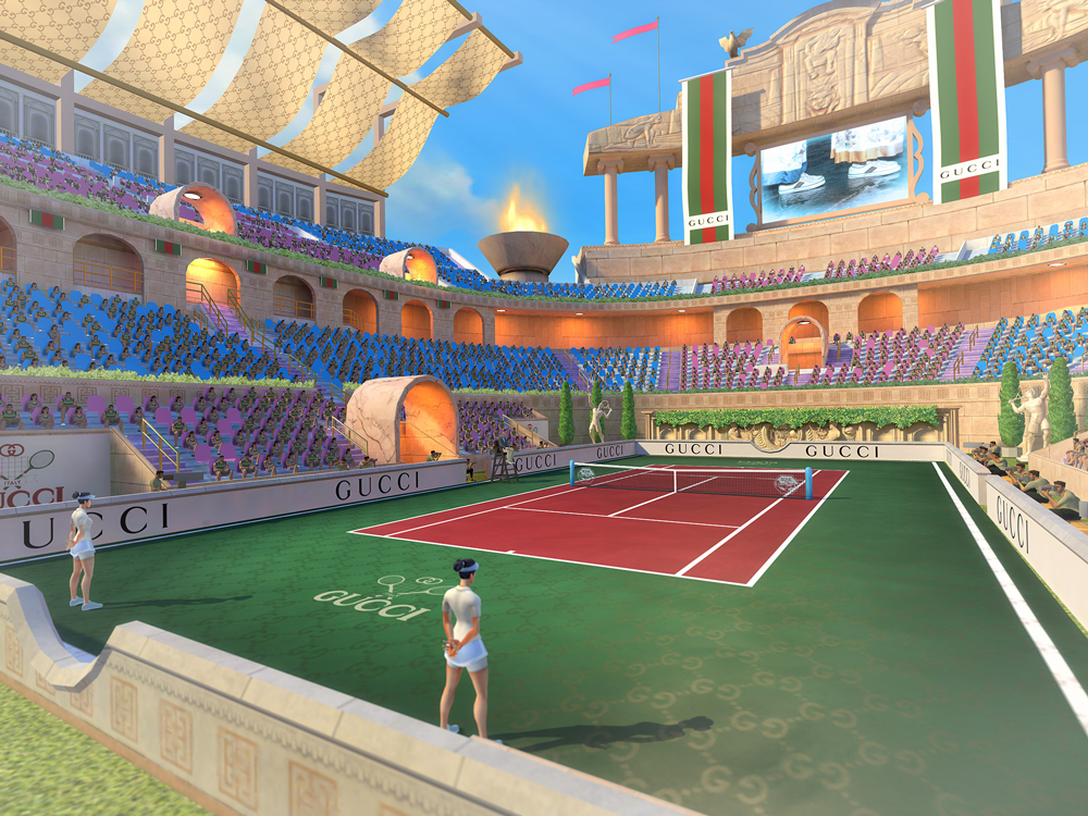 Gucci announces a partnership with the world's favourite tennis mobile game: Tennis Clash, where players will discover exclusive Gucci outfits and be able to participate in a special Gucci tournament.