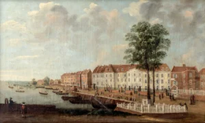 1775 View of Lindsey House Cheyne Walk Chelsea