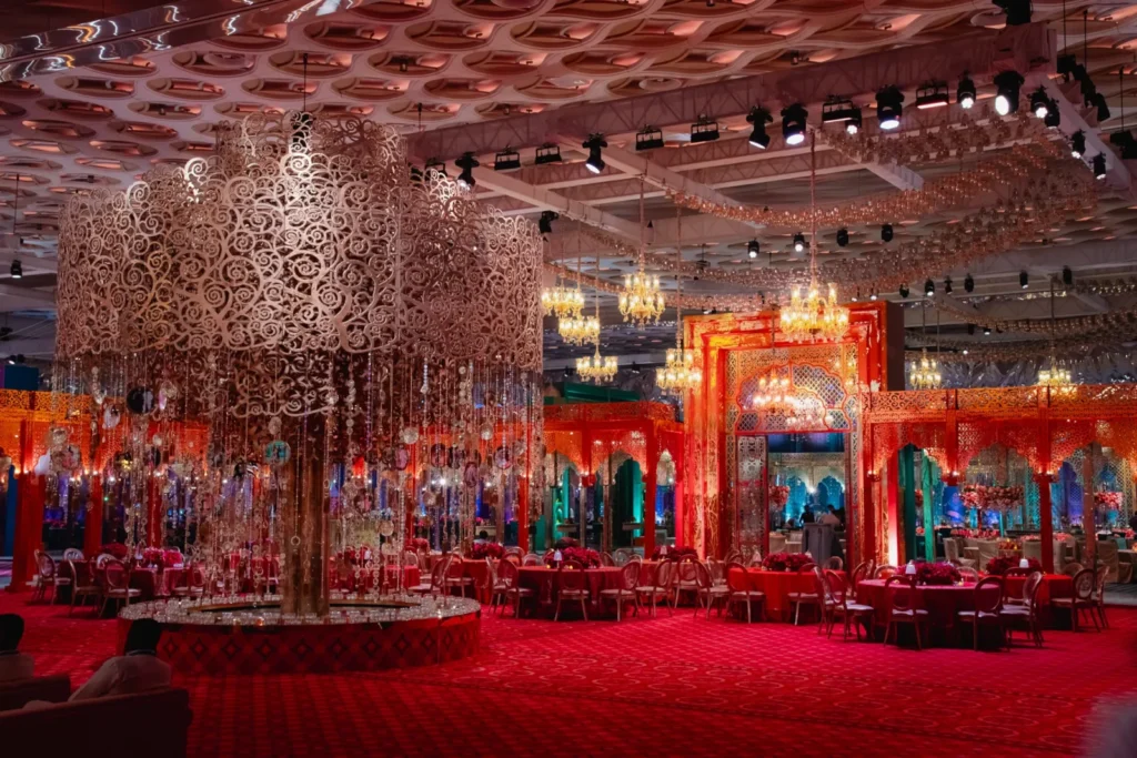 Wedding decoration at Ambani wedding