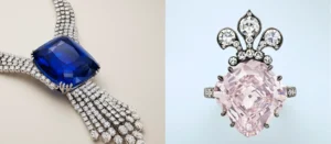 Sapphire and pink diamond jewelry