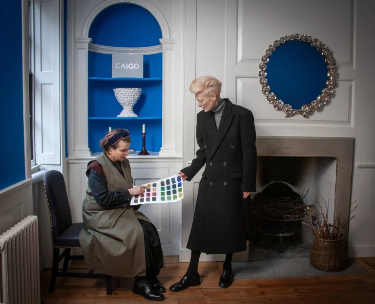 Marianna Kennedy and Tilda Swinton for Christie's Paris