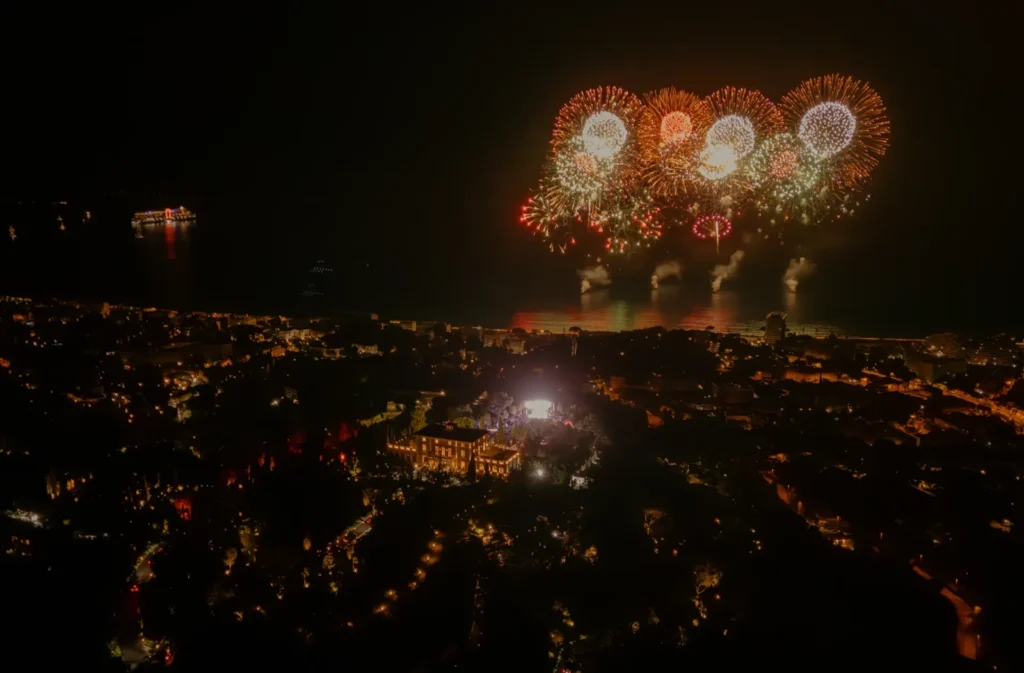Fireworks at Masquerade Ball Ambani wedding