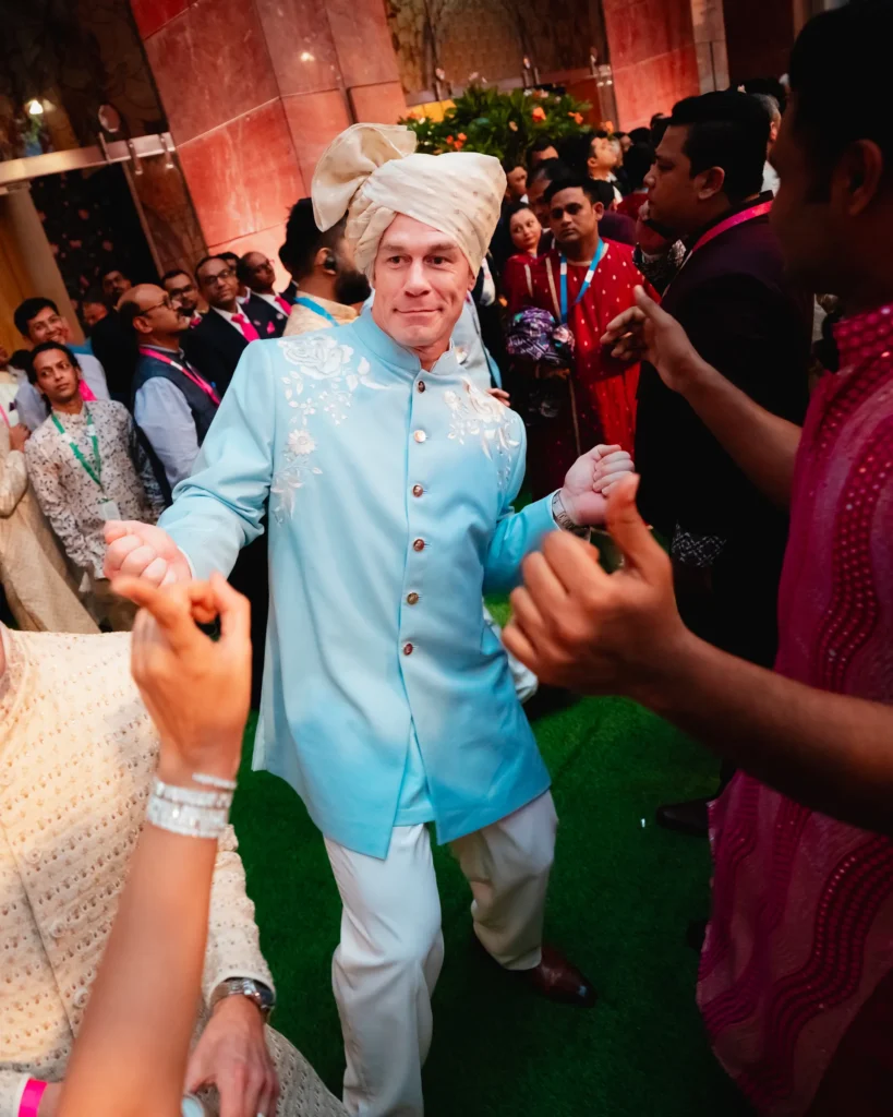 John Cena at Ambani baraat