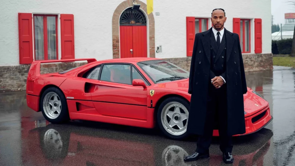 Lewis Hamilton with Ferrari