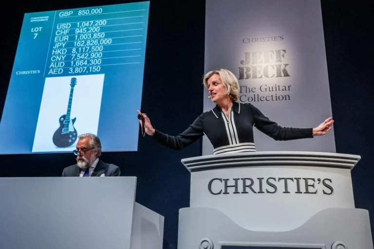 Tash Perrin Jeff Beck guitar sale